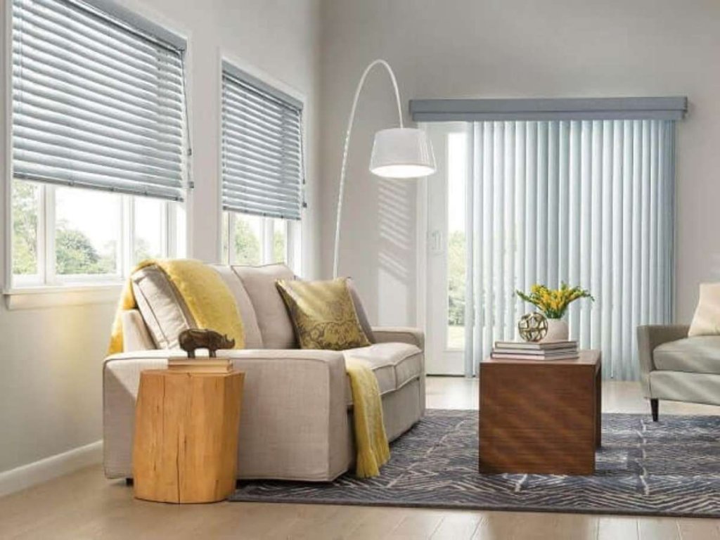 Modern blinds in a contemporary interior setting